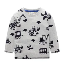 Jumping meters Top Brand Boys T shirts Baby Clothes Cotton Long Sleeve Tees Cartoon New Cute Boys Girls T shirts Autumn Clothing baby boy girl long sleeve t shirts baby girl clothes top boys girls clothing spring autumn cotton cute baby cartoon t shirts