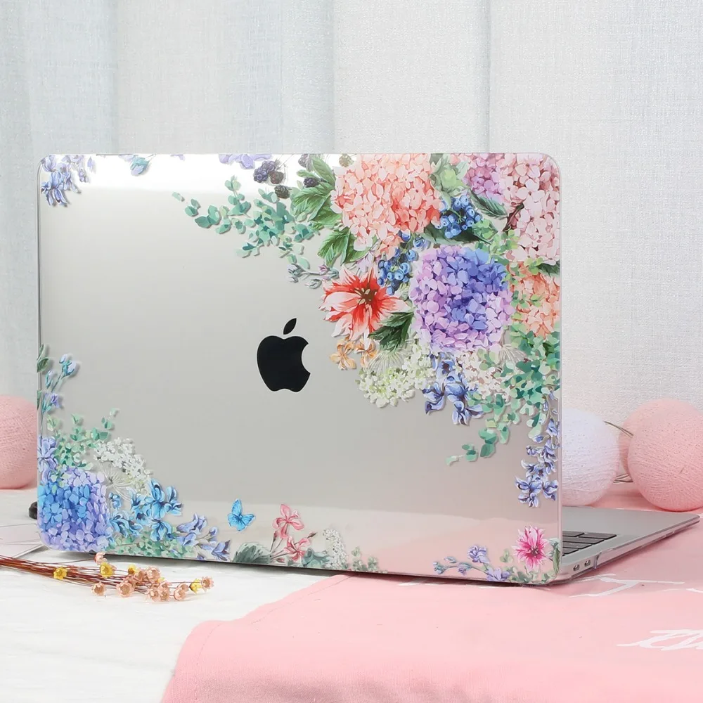 Crystal Case для Apple Macbook Air 13,3 11 Pro 13 12 15 ноутбук Retina печати Обложка Touch Bar крышка клавиатуры A1466 A1932