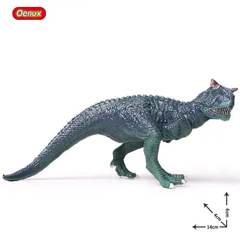 

Oenux Prehistoric Savage Dinossauro Brinquedo Jurassic Blue Carnotaurus T-REX Dinosaur Model Action Figures Toy For Kid Gift