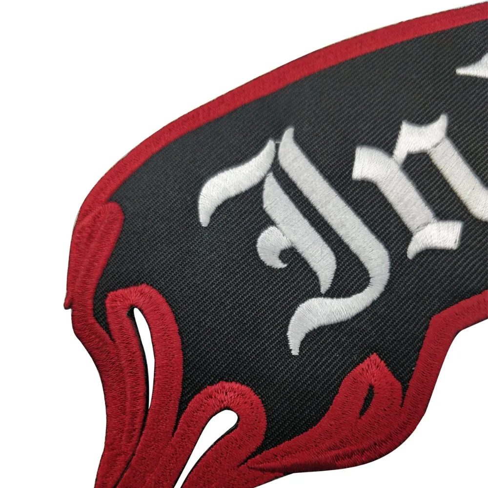 Indian rider patch biker funk custom patches applique for jacket any size cool clothing application stickers (2)