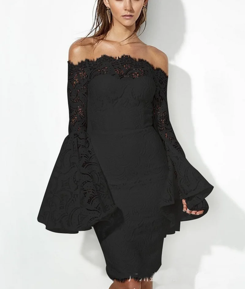 Кружевные Платья для подружек невесты, платье Fiesta Vestido Soiree Femme с открытыми плечами, Сексуальные вечерние платья-карандаш для свадьбы TS1704