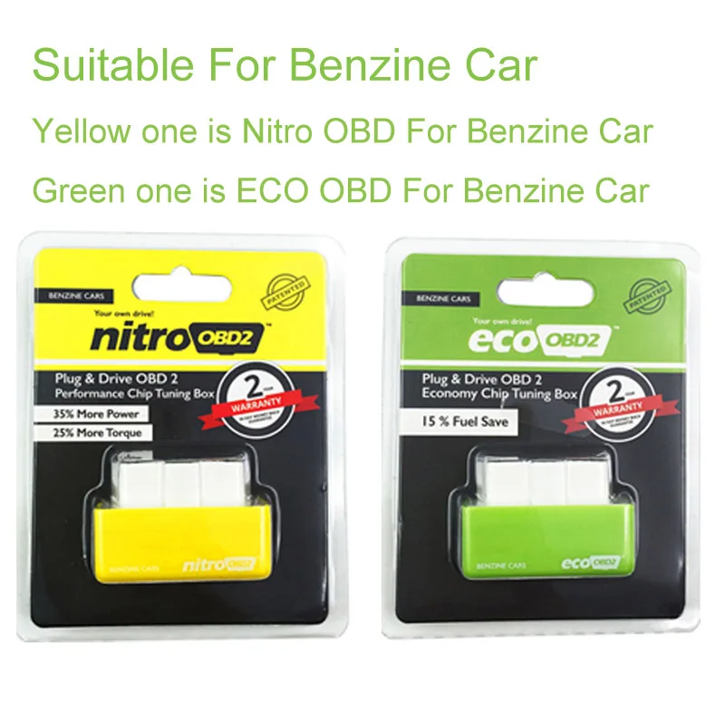 ECO OBD2 & Nitro полный чип тюнинг коробка NitroOBD для бензина автомобиля и дизельного эко