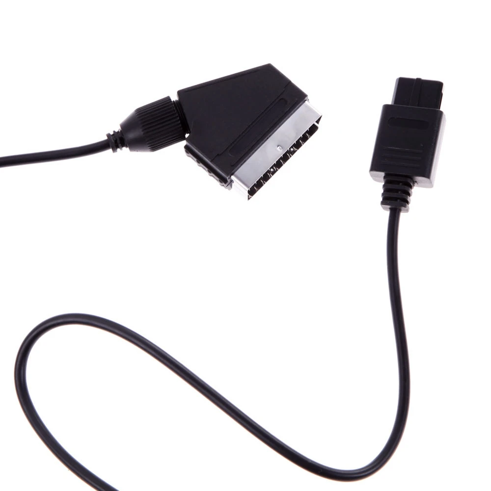 BAAQII A/V ТВ Видео разъем SCART RGB кабель свинца Замена подходит для Nintendo SNES Gamecube N64 PAL