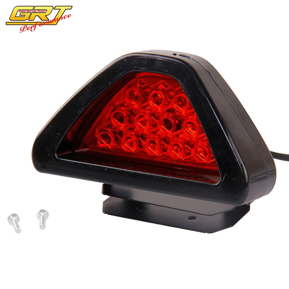 GRT BRAKE LAMP TYPE R 12 RED LED Flashing Blink Triangle Light F1 Style