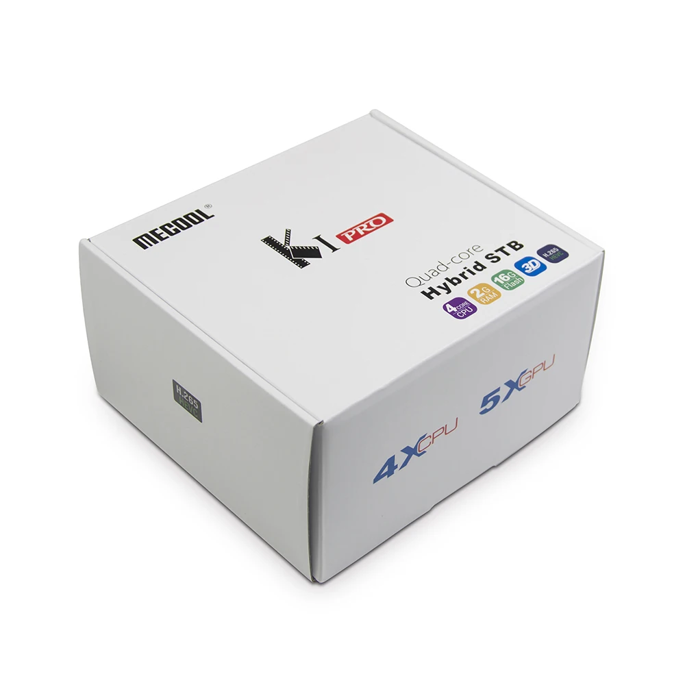 Смарт-ТВ коробка K1 PRO 4K Adnroid DVB-S2 DVB-T2 DVB-C Amlogic S905D 4 ядра Поддержка Skype Netflix WiFi медиаплеер Android ТВ
