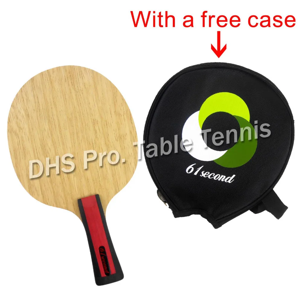 

61second 3004 Wooden Table Tennis Blade Shakehand FL with a free small case