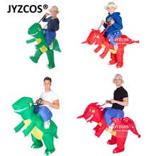 JYZCOS Inflatable Dinosaur Costume Kids Adult Blow Up T Rex Unicorn Cowboy Sumo Wrestler Outfit Cosplay