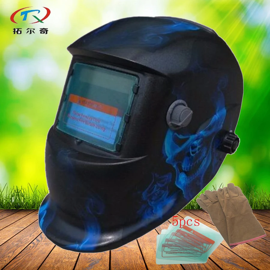 Darkening TIG Welding Helmet 92*42mm Automatic welding mask solar