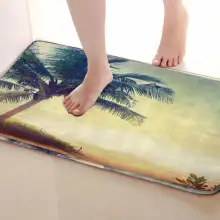 Кокосовое дерево Стиль Коврик для ванной комнаты, смешной Противоскользящий коврик для ванной, занавески для душа s аксессуары, соответствующие вашей душевой занавеске