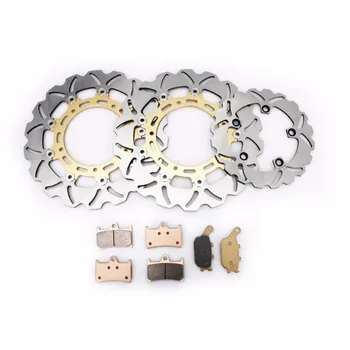 

BIKINGBOY Front Rear Brake Discs Disks Rotors Pads For Yamaha YZF R1 2007 2008 2009 2010 2011 2012 2013 2014 YZF-R1 07-14