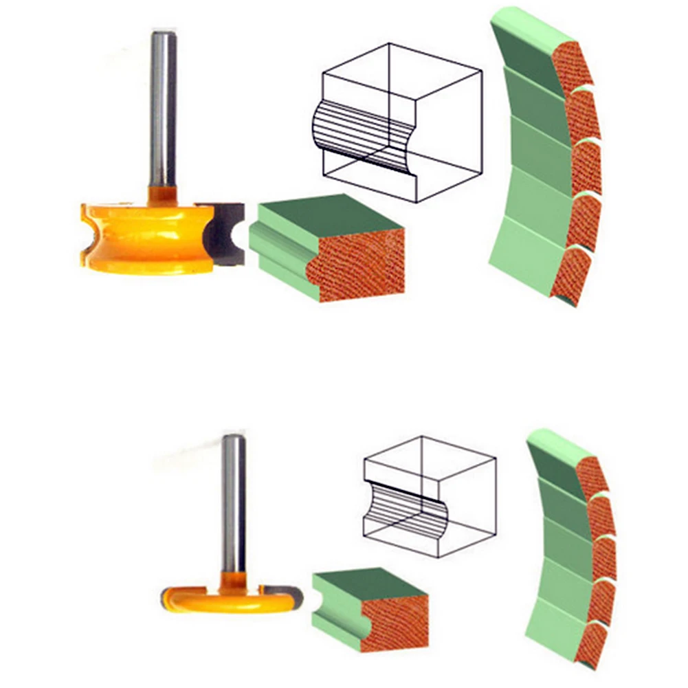 2 шт./компл. маршрутизатор бит 1/4 "хвостовик врезной и нарезной резец набор для деревообработки
