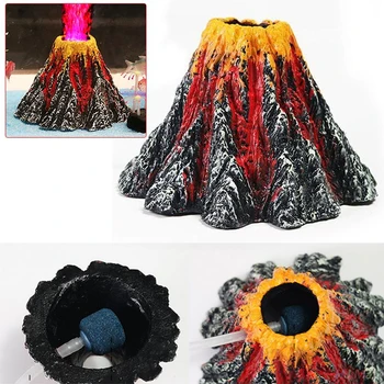 

1pc Pecute Volcano Air Bubble Ornament Fish Tank Pump Volcano Fish Tank Accessories Aquarium Supplies Household Pet Supply