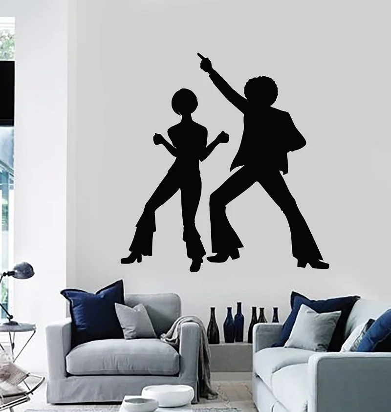 

Vinyl wall applique disco dance party art sticker mural, dance street dance wall sticker, home living room decoration TW21