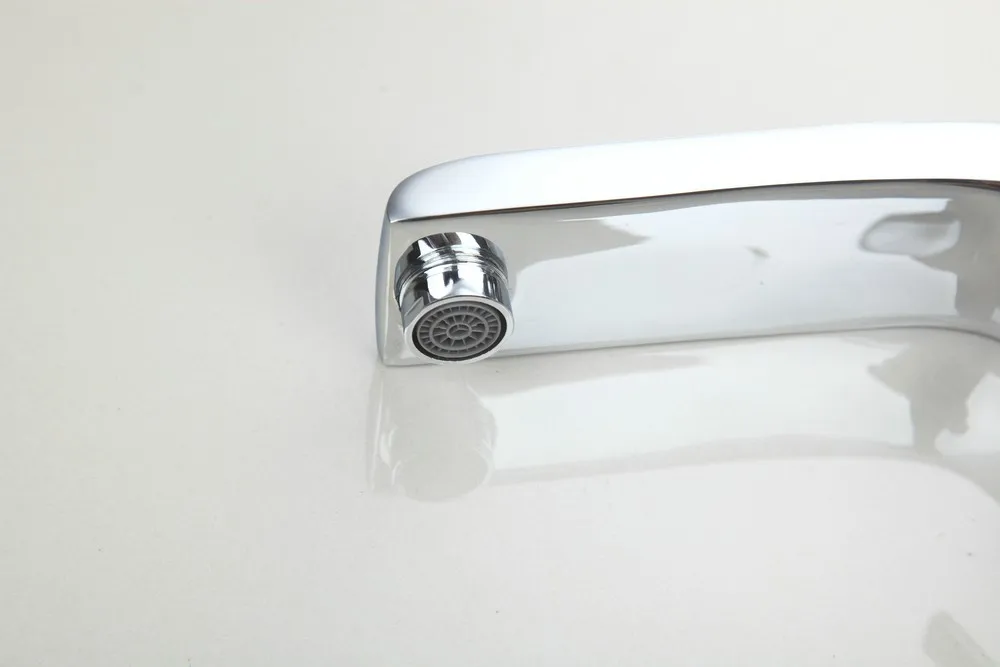 YANKSMART хромированный полированный смеситель для раковины с одной ручкой дырочный смеситель для ванной комнаты смеситель для раковины