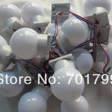 60 мм Диаметр UCS1903 Глобус тип светодиодная точечная лампа; DC24V; 1,44 Вт(6 шт. 5050 SMD RGB внутри); для выведения токсинов, 40 шт в нитке; белое основание