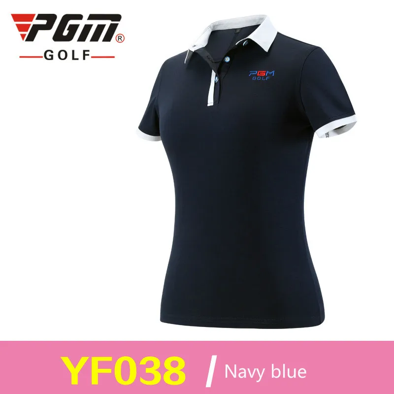 PGM платье для гольфа женская рубашка футболка с короткими рукавами бренд PGM - Цвет: one