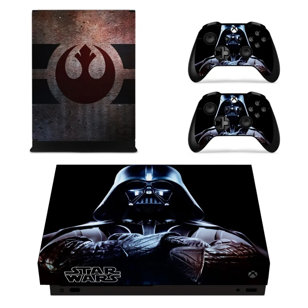 Star Wars Полный лицевые панели кожи консоли и контроллер наклейка Наклейки для Xbox One X консоли + контроллер кожи