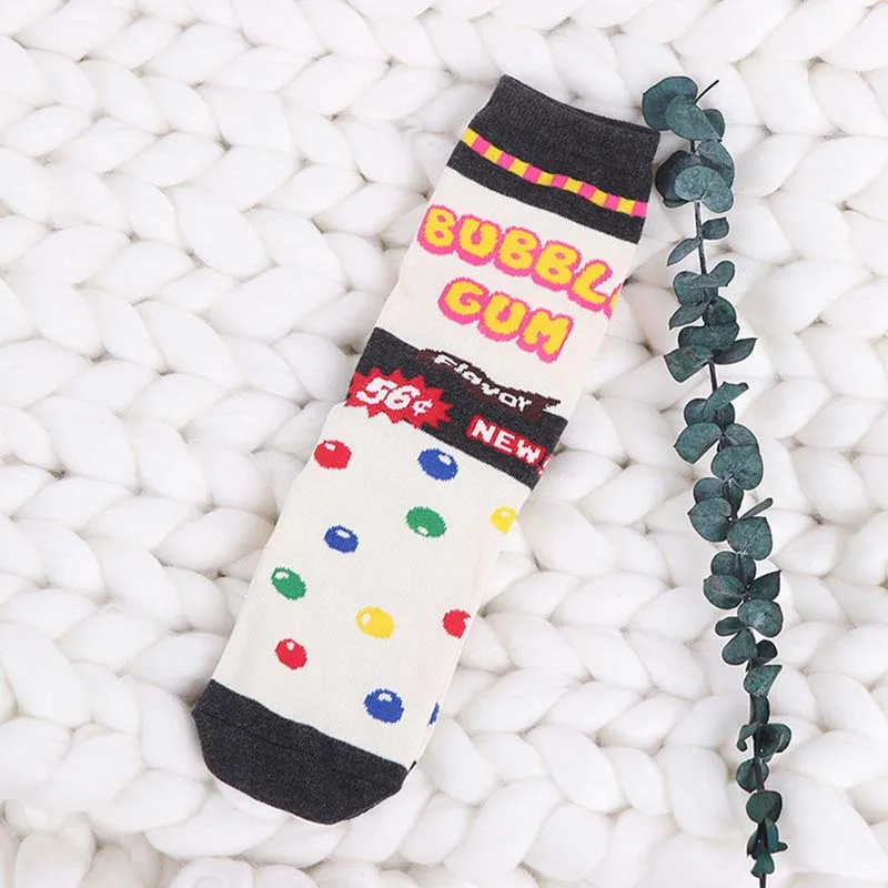[WPLOIKJD] Harajuku Kawaii милые носки помидоры молоко бисквит шоколад унисекс забавные носки хип хоп скейтборд Мода Sokken