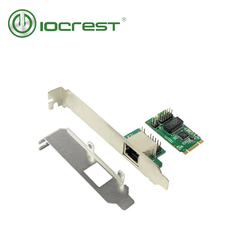IOCREST сетевая карта 22x42 мм M.2 B Key и M для 1 порта 10/100/1000 Мбит/с гигабитная Ethernet