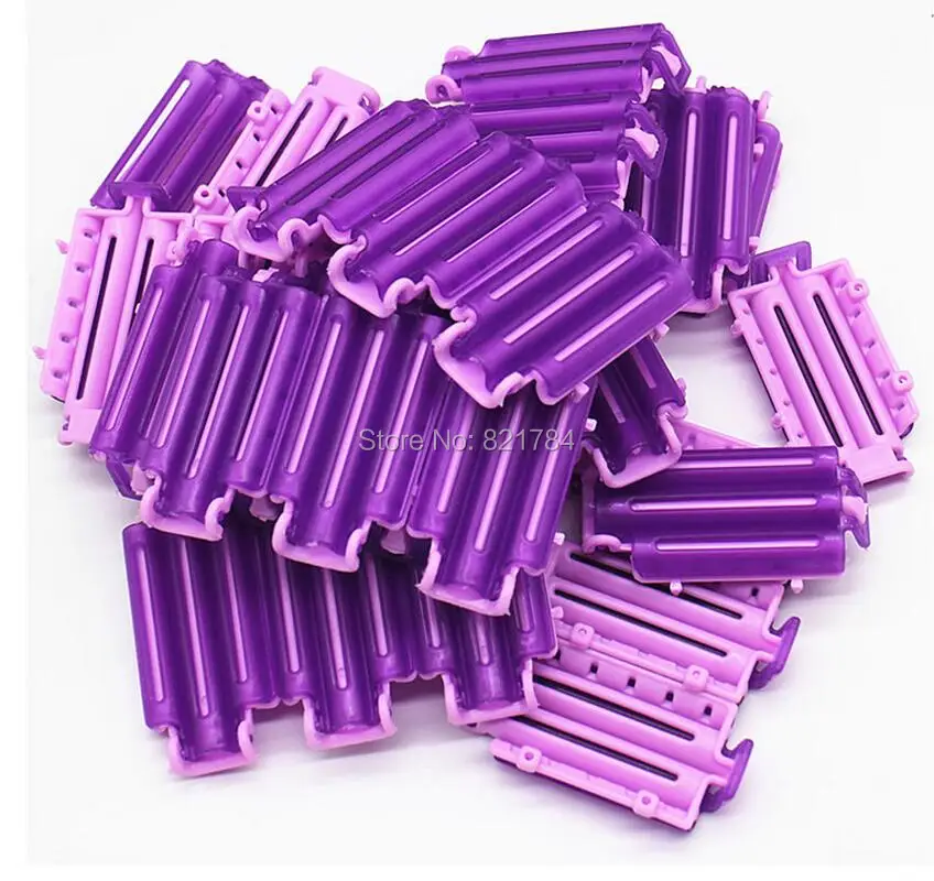 

12pcs High Quality Hairdressing Styling Wave Perm Rod Corn Hair Clip Curler Maker DIY Tool Fpr Women's Beauty