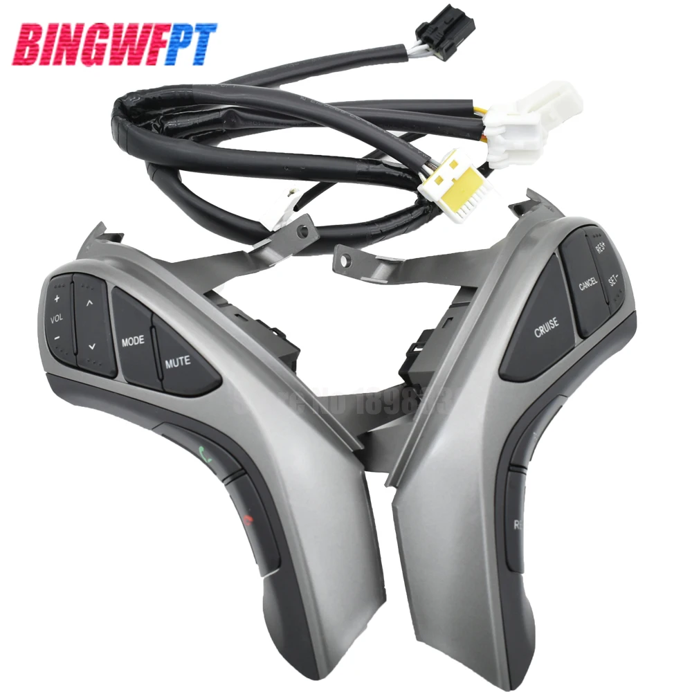 para Hyundai Elantra Botões de Controle Multifunções Volante Volume Áudio Função Cruzeiro Interruptor 2020 mt 7 Para hyundai elantra 2012 2013 2014 mt