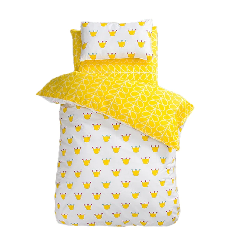 Jual 3 pcs Anak Baby Bedding Set Murni Katun Lembar + Selimut Penutup + Sarung Bantal Anak Bayi Crib Bedding Nursery Set