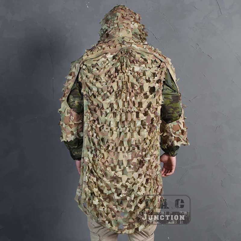 

Emerson Tactical Combat Copmact Assault Ghillie Suit Concealment Lightweight Camouflage Hunting Assaulter Sniper Clothes - MC