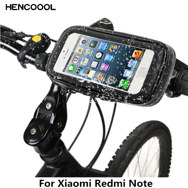 Mobile waterproof case for xiaomi redmi note 2 a1221 motorcycle bike support
