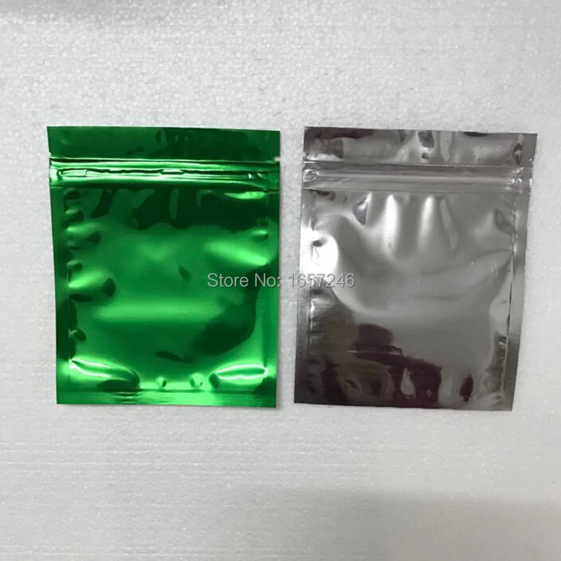 DHL 1500 шт 10,2*12,7 см цветная алюминиевая фольга прозрачный упаковочный пакет на молнии самозапечатывающийся мешок для упаковки еды многоразовая застежка сумка