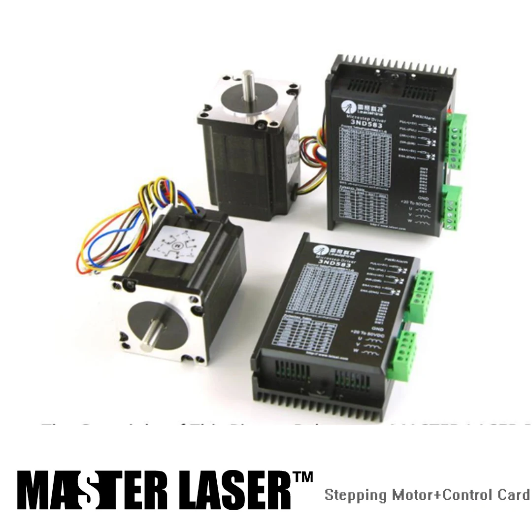 

Leadshine Stepping Motor 42HS02 and Motor Driver DM422C for Laser Engraving/Cutting Machine Stepper Motor