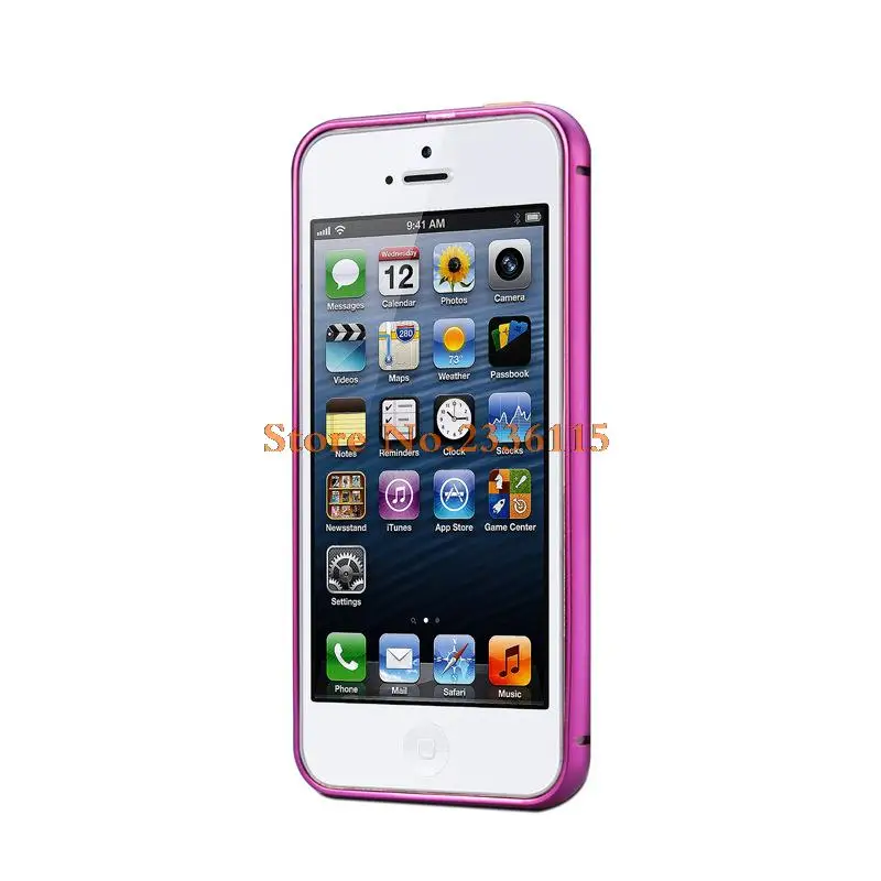 Ricestate тонкий модный металлический бампер для iphone 5 SE 5S чехол дизайн премиум алюминиевая рамка Корпус телефона для iphone 5 Чехол - Цвет: Розовый
