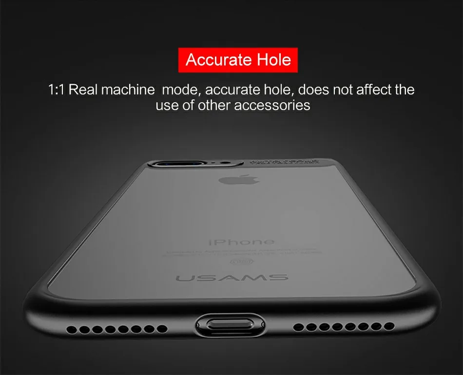 For iPhone 7 Case Full Protective USAMS TPU Transparent for Apple 7 Back Cover for iPhone 7 7 Plus cases iphone7 Coque Fundas 14