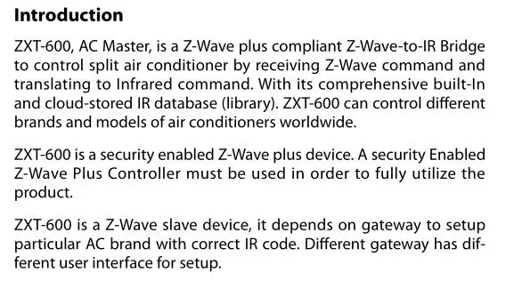 LPSECURITY Z-WAVE AC Master ИК расширитель сигнала для умного дома автоматическая система(ZXT-600) ЕС частота