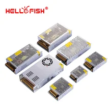 Ac dc 12 В Светодиодная лента трансформатор Импульсный источник питания конвертер alimentatore переключение 220 в 230 В до 12 В 2a 5a 10a 15a 20a 30a