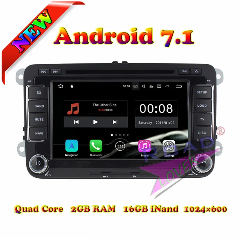 Wanusual 2G+16GB Android 7.1 Car DVD Player For VW