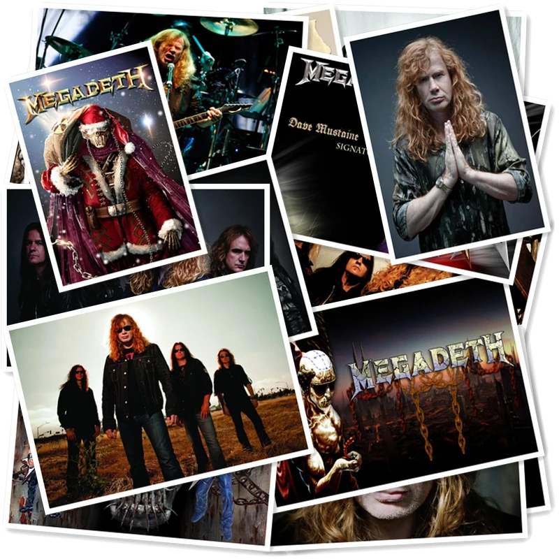 D1-9# Megadeth Классическая серия наклеек 20/шт ПВХ художественная коллекция подарочных настенных наклеек граффити s