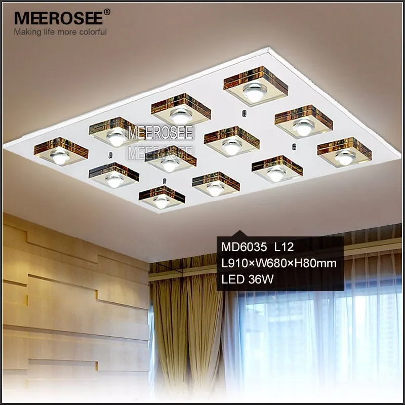 Modern Led Ceiling Light Fixture Glass Led Ceiling Lamp For