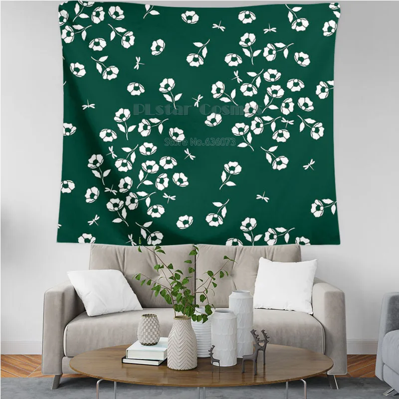 

PLstar Cosmos Tapestry Retro Bohemian style Flower 3D Printing Tapestrying Rectangular Home Decor Wall Hanging New style 3