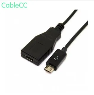 

Micro USB 2.0 Male to USB-C USB 3.1 Type C Female Extension Data Cable for Macbook Tablet Mobile Phone 10cm