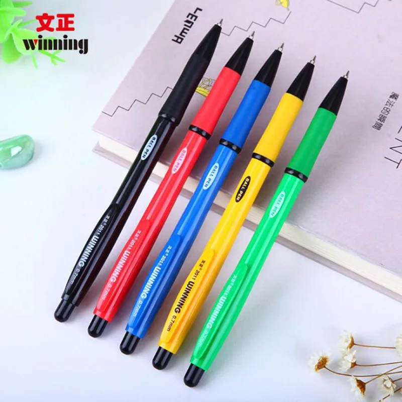 

Creative Ballpoint Pen For School Small Fresh Office Supplies Five-Color Pressing Format 0.7 Mm Multi-Color Cute Stationery