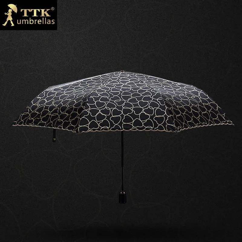 Высококачественный мужской креативный зонтик с узором из перьев, женский Автоматический зонтик, три складной зонтик для женщин