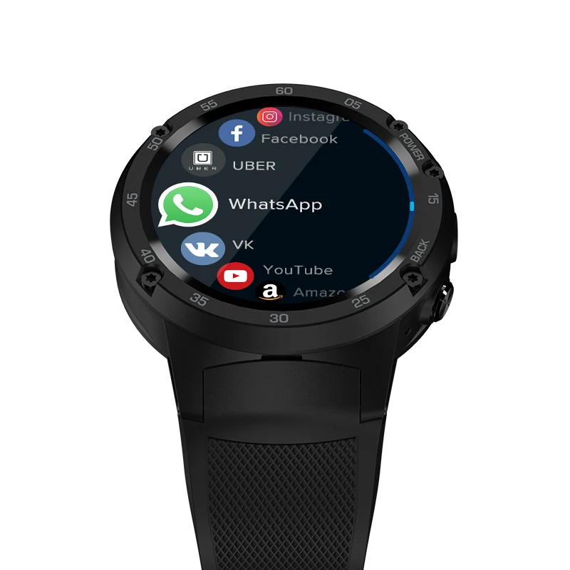 Tanie Zeblaze THOR 4 flagowy 4G LTE GPS SmartWatch Android 7.0 MTK6737 czterordzeniowy 1GB + 16GB 5.0MP 580mAh 4G 3G 2G Data Call Watch Men