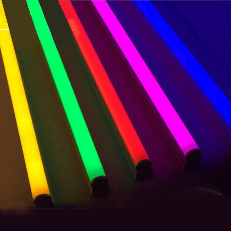 tubo led t5 t8 luz integrada 30cm 60cm tubo fluorescente led lampara de pared bombilla de color lampara 220v