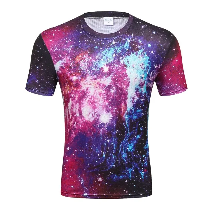 

Man T Pity Starry Sky Series Printing 3dt Pity Round Neck Screen Cloth Short Sleeve T Pity Hot Sale T-shirt Short Sleeve