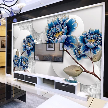 

Photo Wall Cloth 3D Modern Simple And Warm Flowers Wall Mural Living Room Sofa Bedroom Art Wall Paper Home Decor Wall Coverings