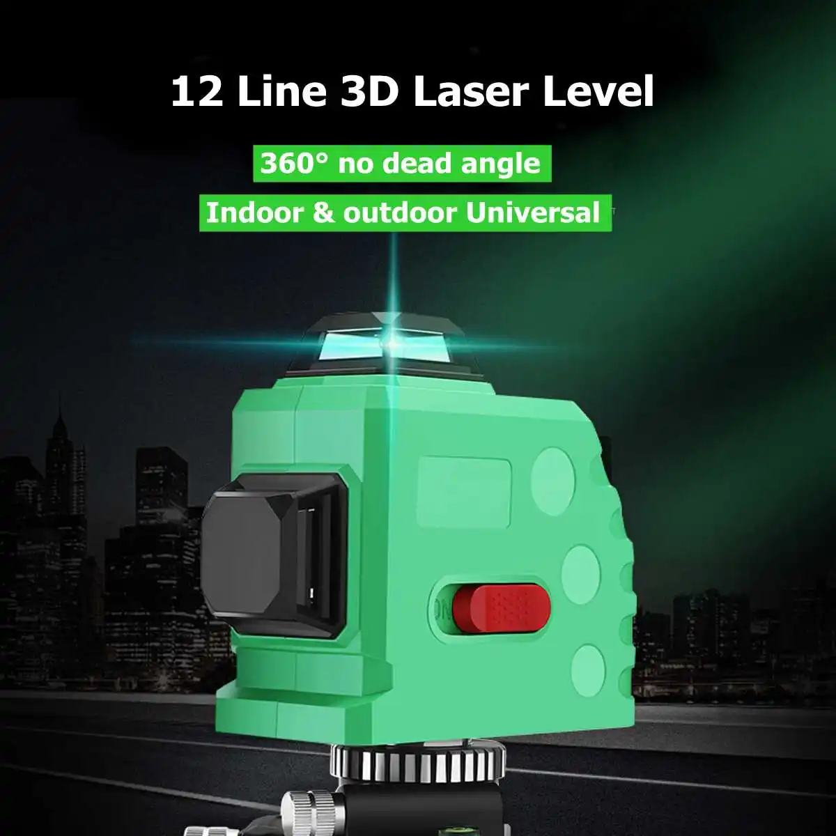 12 линий 360 горизонтальный вертикальный Крест 3D зеленый светильник лазерный уровень самонивелирующийся супер мощный лазерный луч
