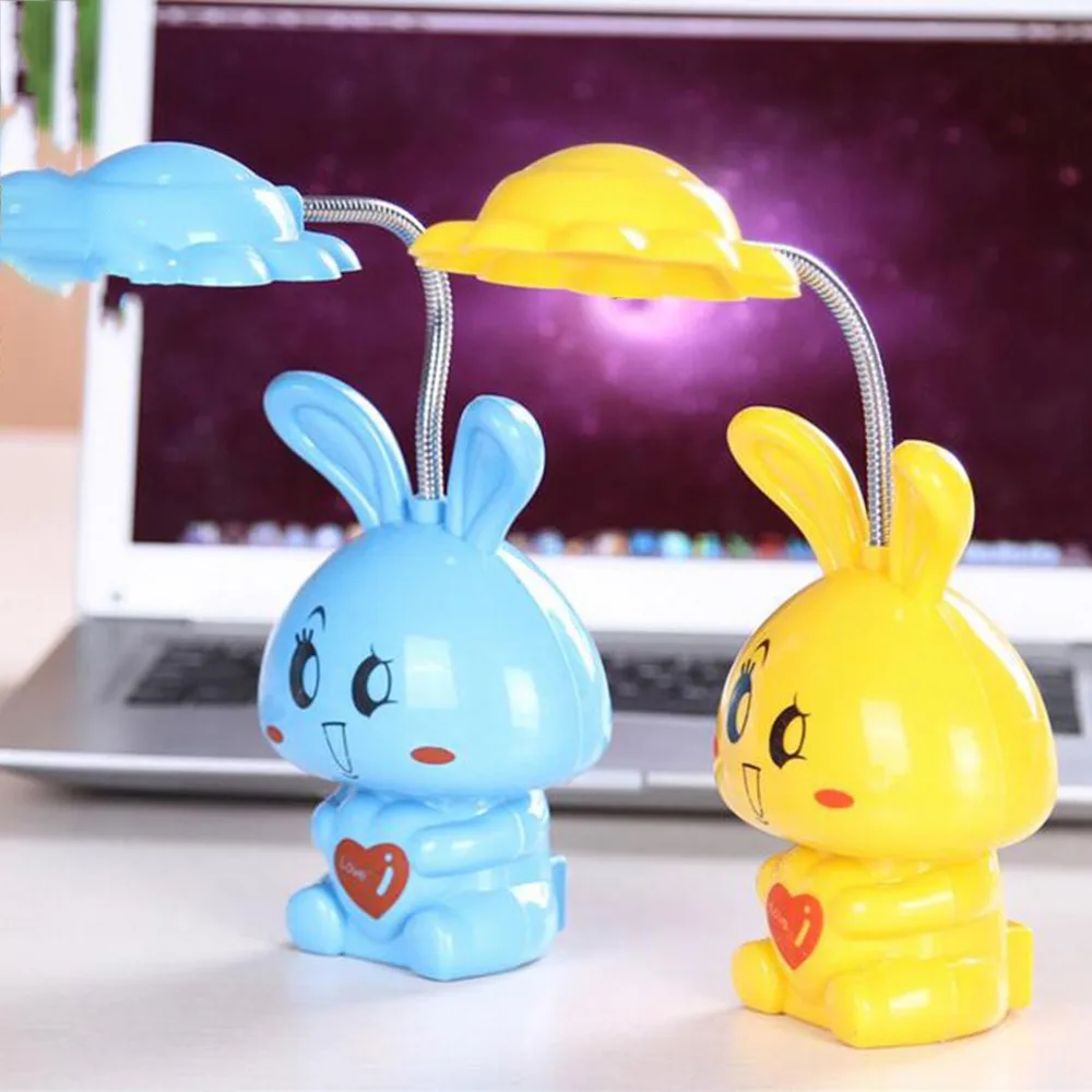 LED Night Light for Kids Sensor Controlled Nightlights Baby Nursing Cartoon Rabbit Shaped Lamp Drop Shipping Sale | Освещение
