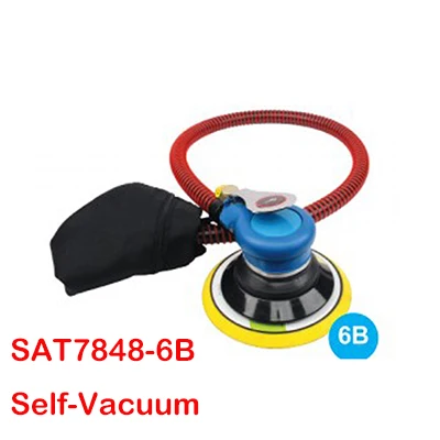 SAT7848 6B SAT7848 среднего типа " 6" High-End Self-Vacuum Sander Non-Vacuum пневматический шлифовальный станок - Цвет: SAT7848 6B