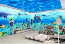 Under The Sea Wallpaper And Get Free Shipping On Aliexpress Room Wallpaper Custom Murals Non Woven Wall Sticker Under Sea Theme E Photo Tv