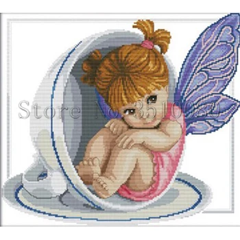 

Cartoon girl Embroidery Pattern diamond 5D DIY paintings 3D Cross stitch kits mosaic paintings wall stickers home decor RS1938